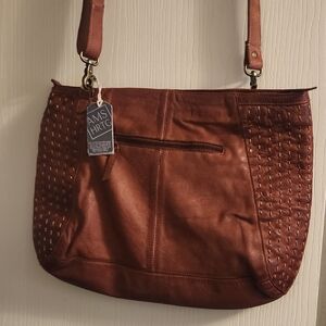 Amsterdam Heritage Large Handmade Brown Leather Crossbody Bag - New With Tags